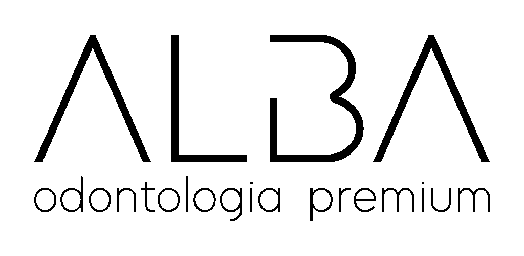 logotipo da clínica Alba Odontologia Premium
