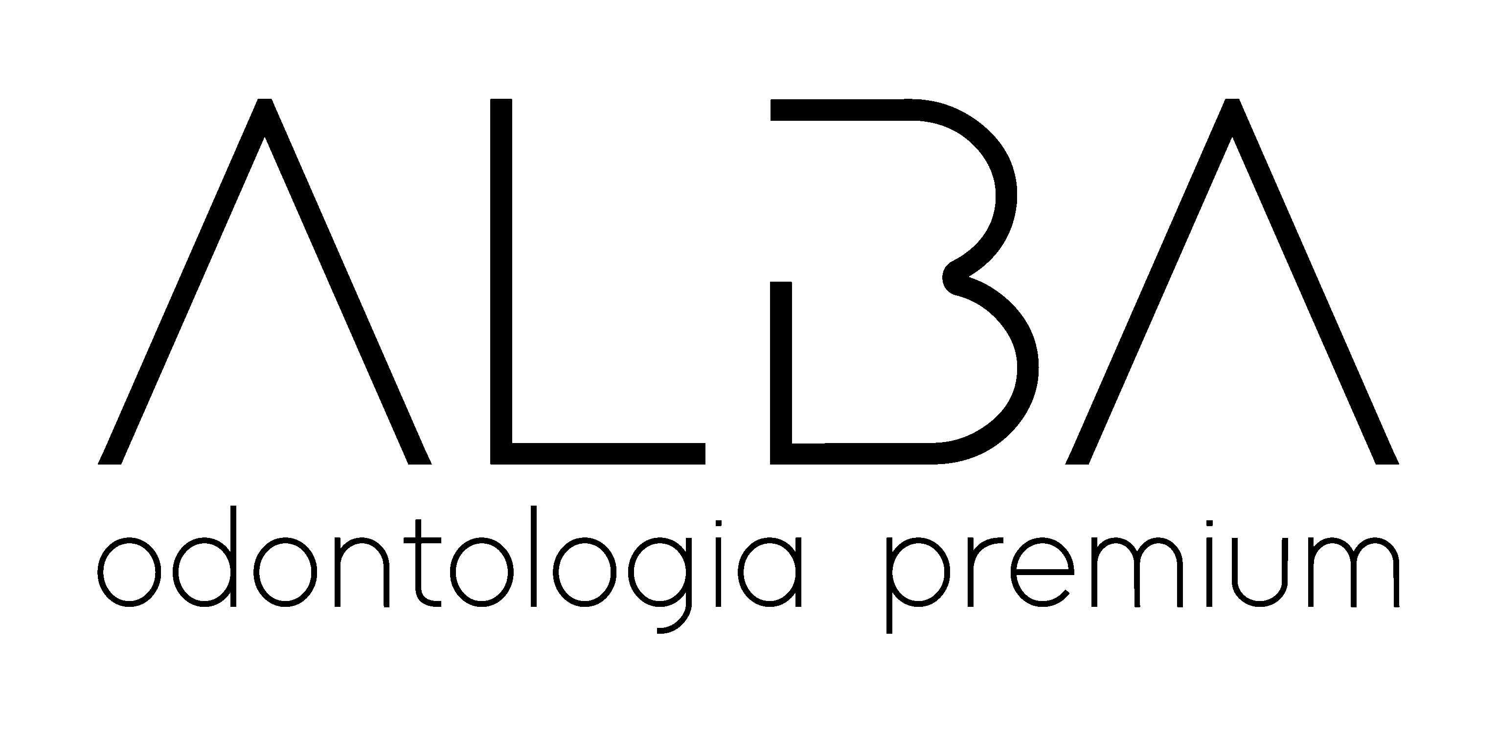 logotipo da clínica Alba Odontologia Premium